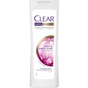 Шампунь жіночий CLEAR М'які та блискучі 400 мл (8717644166222)