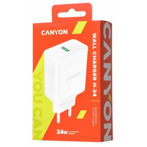 Мережевий зарядний пристрій Canyon CNE-CHA24W