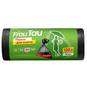 Пакет для сміття Frau Tau Black 120 л 10 шт. (4820195508206)