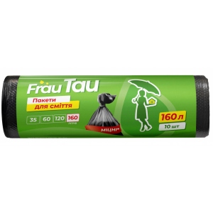 Пакет для сміття Frau Tau Black 160 л 10 шт. (4820195508176)