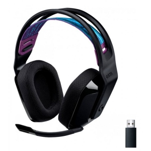 Гарнітура бездротова ігрова Logitech G535 LightSpeed Wireless Gaming Headset Black (981-000972)