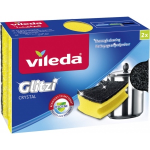 Набір губок поролонових для миття посуду Vileda Glitzi Crystal 2 шт. (4003790009822)