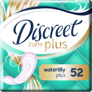 Прокладки щоденні Discreet ZonePlus Deo Waterlilly 52 шт. (8006540231746)