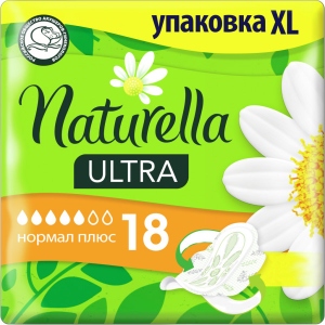 Прокладки гігієнічні Naturella Ultra Normal Plus 18 шт. (8006540225691) ціни