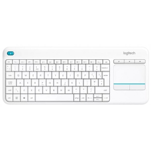Клавіатура бездротова Logitech Touch K400 Plus UA White (920-007146)