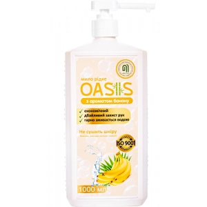 Рідке мило для рук NATA-OASIS з ароматом банана 1000 мл (4823112601127)