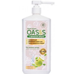Рідке мило для рук NATA-OASIS з ароматом яблука 1000 мл (4823112601172)