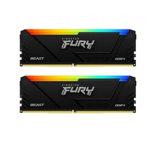 Память DDR Kingston DDR4 32GB KIT 3200 FURY Beast RGB (KF432C16BB12AK2/32)