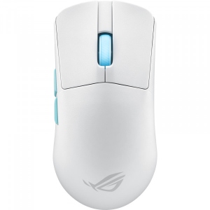 Миша бездротова ігрова Asus ROG Harpe Ace Aim Lab Edition, RGB, USB-A/WL/BT, білий