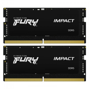 Память DDR Kingston Fury Impact SO-DIMM DDR5 6400MHz 32GB Kit 2x16GB (KF564S38IBK2-32)