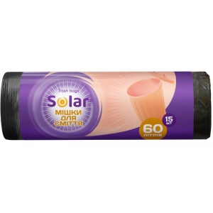 Пакет для сміття Solar 60 л 15 шт. (4820269930063)