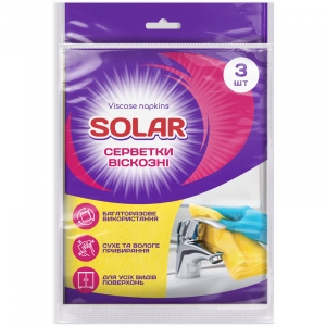 Серветка побутова Solar 3 шт. (4820269930162)