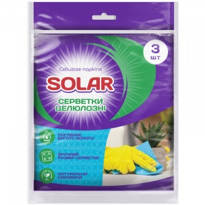 Серветка побутова Solar 3 шт. (4820269930179)