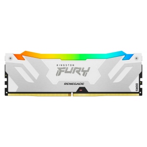 Память DDR Kingston Fury Renegade White/Silver DDR5 6400MHz 16GB (KF564C32RWA-16)
