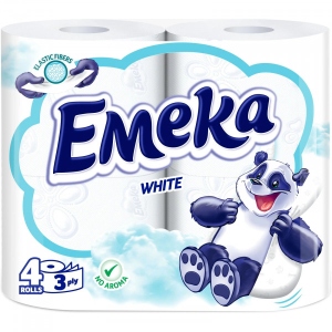 Туалетний папір Emeka WHITE 4 шт. (3800024035210) інтернет-магазин