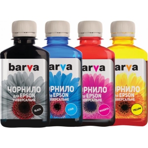 асортимент Чорнило BARVA Epson Universal №1 B/C/M/Y 4х180г (EU1-180-MP)