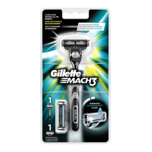 Станок чоловічий Gillette Mach 3 + 2 змінні касети (7702018020706)