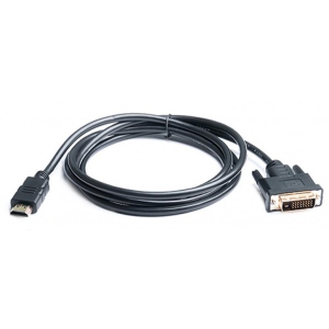 Кабель HDMI - DVI REAL-EL HDMI-DVI M-M 1.8m Black