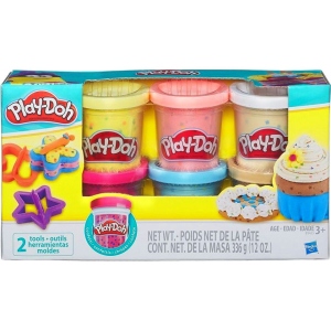 Матеріали Hasbro Play-Doh Набір з 6 баночок з конфетті (B3423)