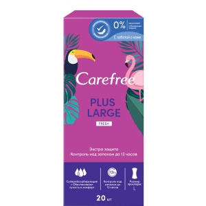 Прокладки гігієнічні Carefree Plus Large Fresh 20 шт. (3574661487564)