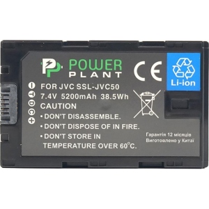 Акумулятор для фотокамери PowerPlant JVC SSL-JVC50 5200mAh (CB970056) замовити в Україні