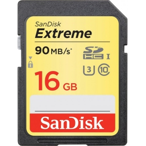 Карта пам'яті SanDisk Extreme SDHC 16GB Class 10 UHS-I (SDSDXNE-016G-GNCI2)