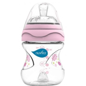 Пляшка для годування Nuvita Антиколікова Mimic 150 мл 0м + Pink (NV6010Pink)