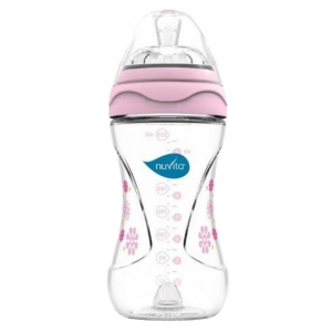 Пляшка для годування Nuvita Антиколікова Mimic 250 мл 3м + Pink (NV6030Pink)