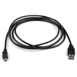 Кабель USB - miniUSB Vinga USB 2.0 AM to Mini 5P 1.8m (VCPDCAMMIM1.8BK)