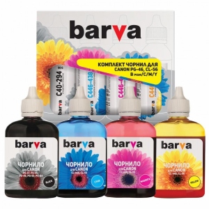 Чорнило BARVA Canon PG-46 + CL-56 B/C/M/Y 4x90 г Set (CPG46-090-MP) офіційний сайт