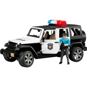 Наземна спецтехніка BRUDER Джип Wrangler Unlimited Rubicon Police + фігурка (02526)
