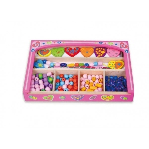 Набір для виготовлення декору Viga Toys Намисто з сердечок (52729)