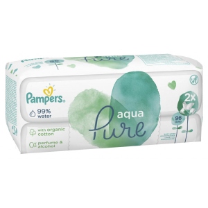 Вологі серветки для немовлят Pampers Aqua Pure, 2x48 шт. (81691052) купити в Україні
