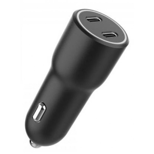 Автомобільний зарядний пристрій Gembird 2xUSB-C PD 20W (TA-UC-C2PD40-CAR-01)
