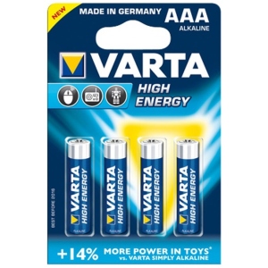Батарейка тип AAA Varta HIGH Energy AAA BLI 4 ALKALINE
