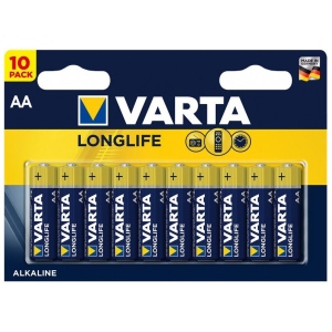 Батарейка тип AA Varta LONGLIFE AA BLI 10 ALKALINE