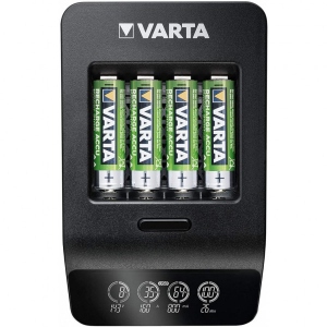 З/пристрій для акумуляторів AA/AAA Varta LCD Smart Plus CHARGER+4xAA 2100 mAh (57684101441)