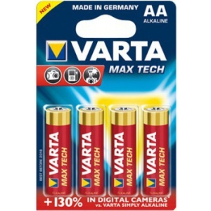 Батарейка тип AA Varta MAX T. AA   BLI 4 ALKALINE