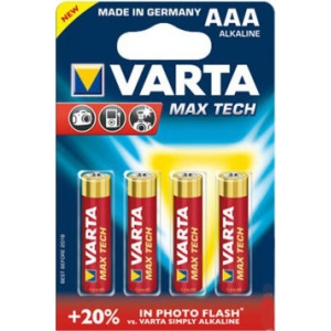 Батарейка тип AAA Varta MAX T. AAA  BLI 4 ALKALINE