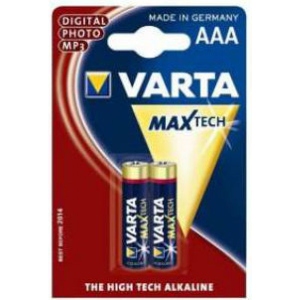 Батарейка тип AAA Varta MAX T. AAA  BLI 2 ALKALINE