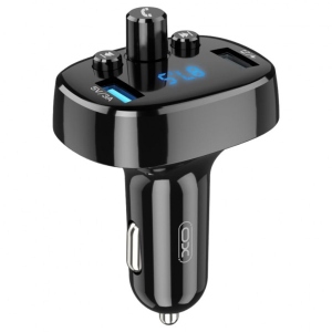 FM модулятор XO BCC-02 3.1A/2 USB  Black