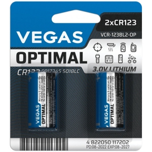 Батарейка Vegas VCR-123BL2-OP