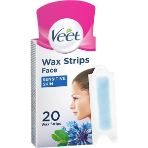 Смужки для депіляції Veet Easy-Gelwax для чутливої шкіри обличчя 20 шт. (4680012390960)