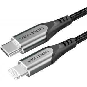 Кабель синхронізації даних Vention Type-C - Lightning PD 18W 1.5m Grey (TACHG)