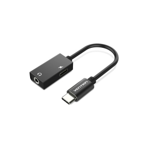 Перехідник аудіо Vention USB Type C - 3.5 мм 0.1 m Black (BGGBA)