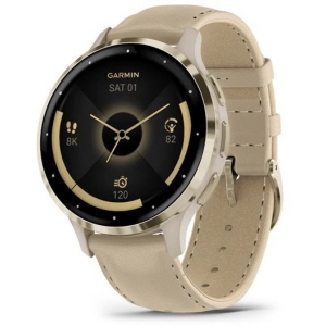 Смарт-годинник Garmin Venu 3S Fr. Gray + Soft Gold (010-02785-55)