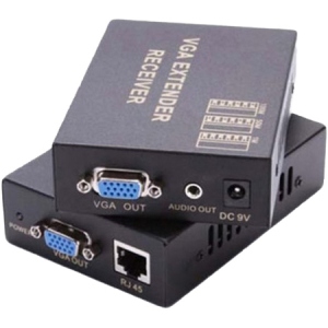 Кабель Voltronic VGA+RJ-45 - VGA+3.5 мм Black (YT-AEC VGA-100m/13860)