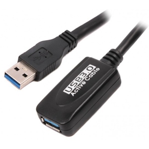 Кабель USB type A - USB type A Viewcon USB 3.0 (AM) - USB 3.0 (AF) 5m Black (VE 057)
