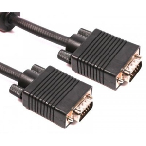 Кабель VGA Viewcon VGA-VGA 15M/15M Ferrite 5m Black (VC-VGA-015-5m)