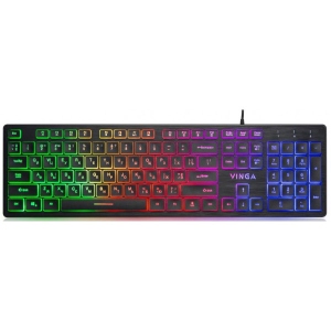 Клавіатура дротова ігрова Vinga KB410 Black